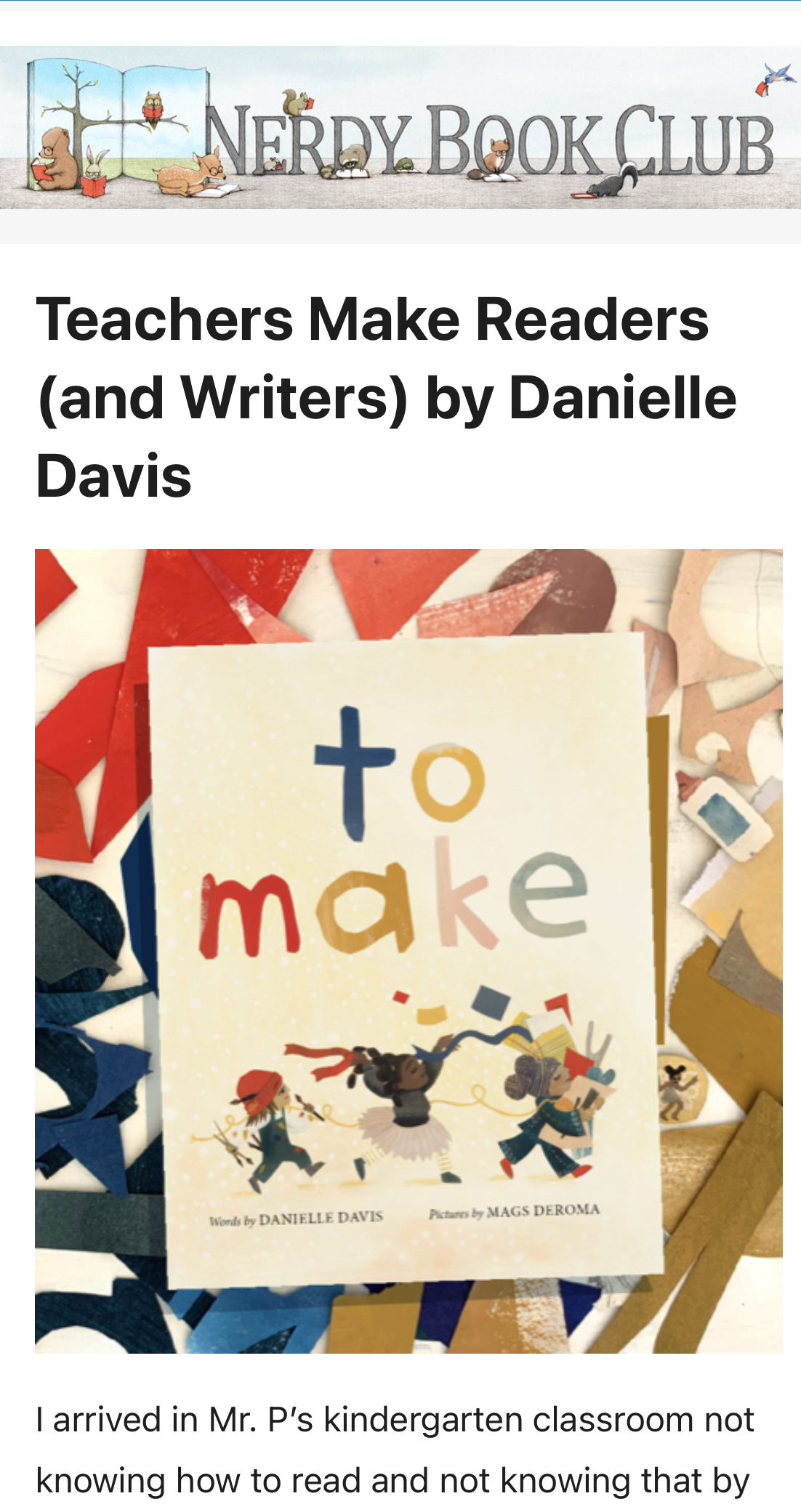 Danielle Davis nerdy book club to make